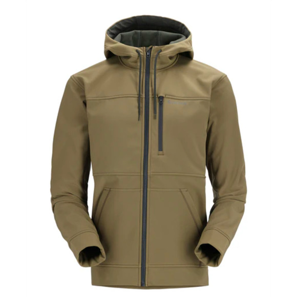 Simms Hooded Rain Jacket Olive Green Size XXL - Picture 1 of 14